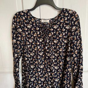Black Floral Top